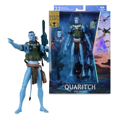 MC FARLANE AVATAR FIRE AND ASH QUARITCH ASH RECOM GOLD LABEL VERSION PVC ACTION FIGURE