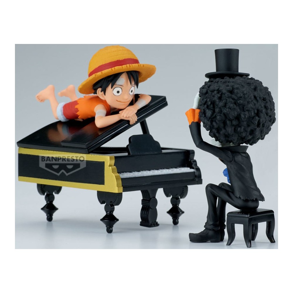BANPRESTO ONE PIECE WCF LOG STORIES LUFFY AND BROOK STATUE FIGURE