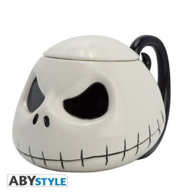 THE NIGHTMARE BEFORE CHRISTMAS JACK SKELLINGTON 3D MUG GLOW IN THE DARK TAZZA ABYSTYLE