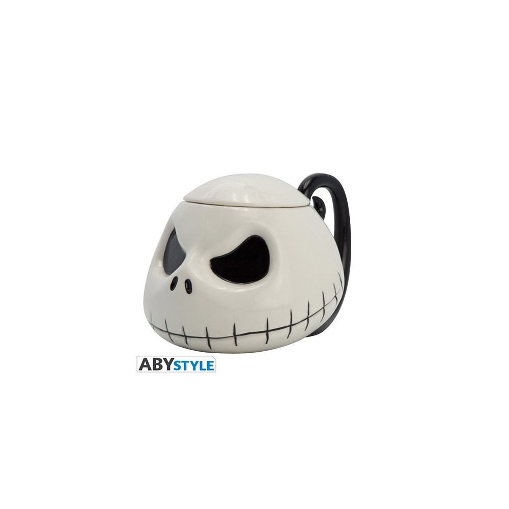 ABYSTYLE THE NIGHTMARE BEFORE CHRISTMAS JACK SKELLINGTON 3D MUG GLOW IN THE DARK