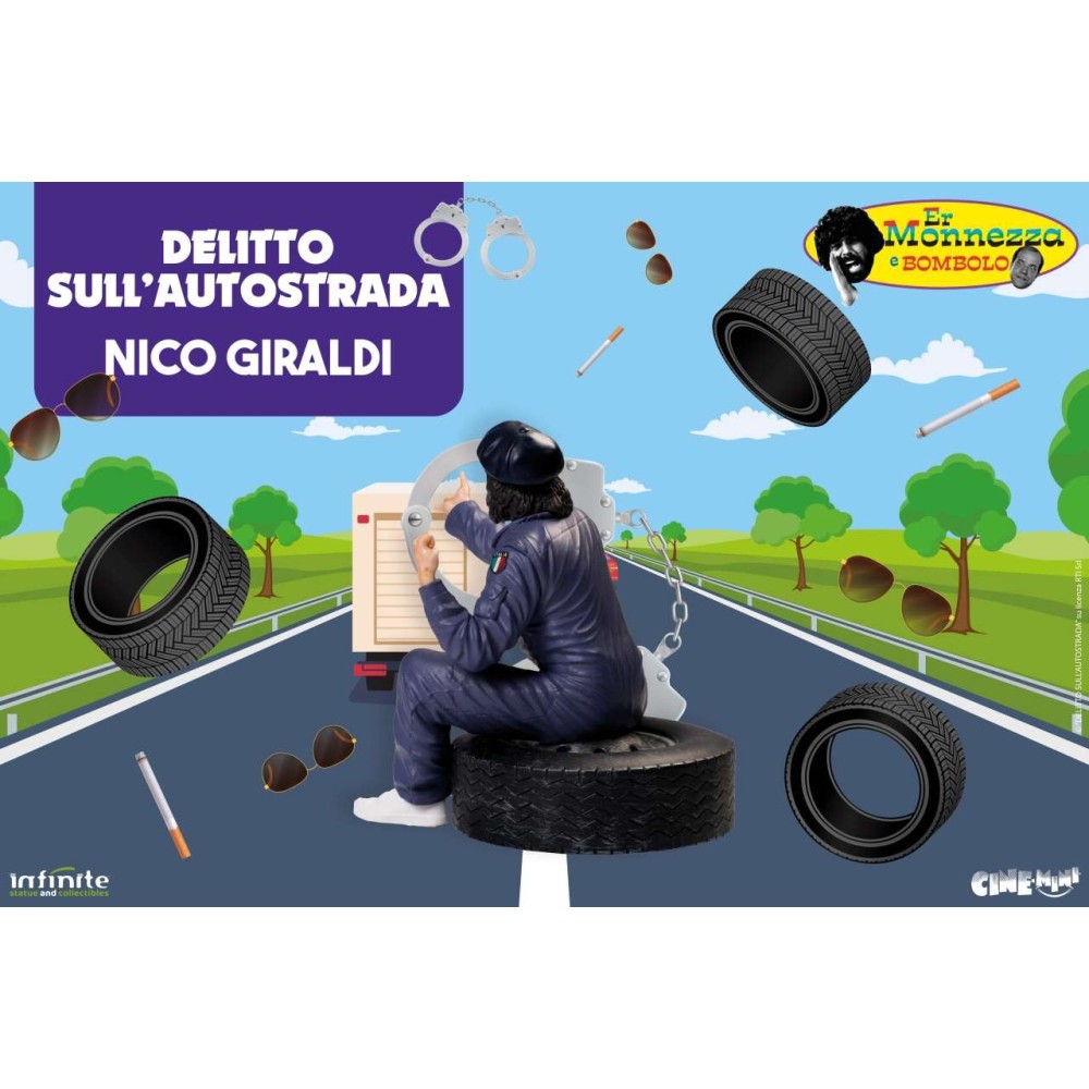 ER MONNEZZA NICO GIRALDI DELITTO SULL'AUTOSTRADA CINE-MINI PVC MINI FIGURE INFINITE STATUE