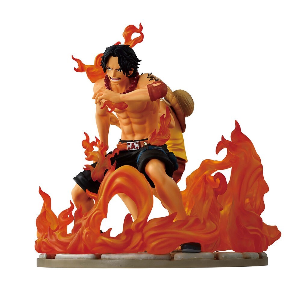 BANDAI ONE PIECE ACE AND LUFFY DRAMATIC MEMORIES ICHIBANSHO PVC STATUE FIGURE