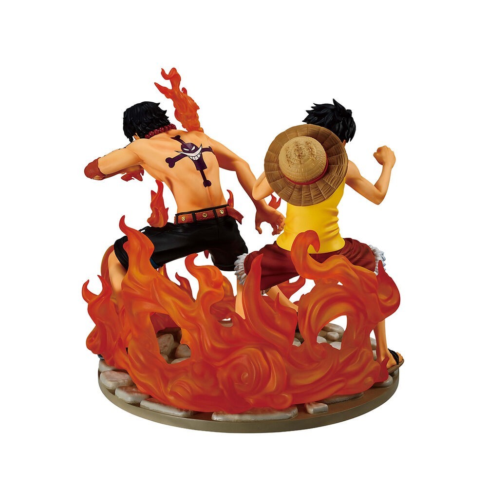 BANDAI ONE PIECE ACE AND LUFFY DRAMATIC MEMORIES ICHIBANSHO PVC STATUE FIGURE