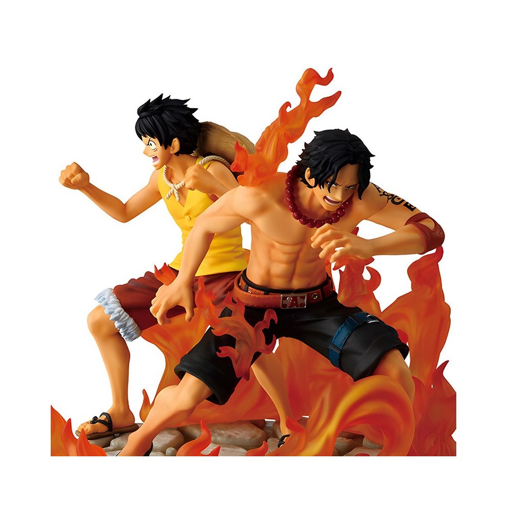 ONE PIECE ACE E LUFFY DRAMATIC MEMORIES ICHIBANSHO STATUA FIGURE BANDAI