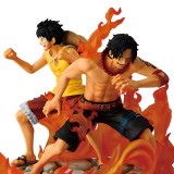 BANDAI ONE PIECE ACE AND LUFFY DRAMATIC MEMORIES ICHIBANSHO PVC STATUE FIGURE