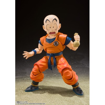 DRAGON BALL Z KRILLIN EARTH'S STRONGEST MAN S.H. FIGUARTS ACTION FIGURE BANDAI