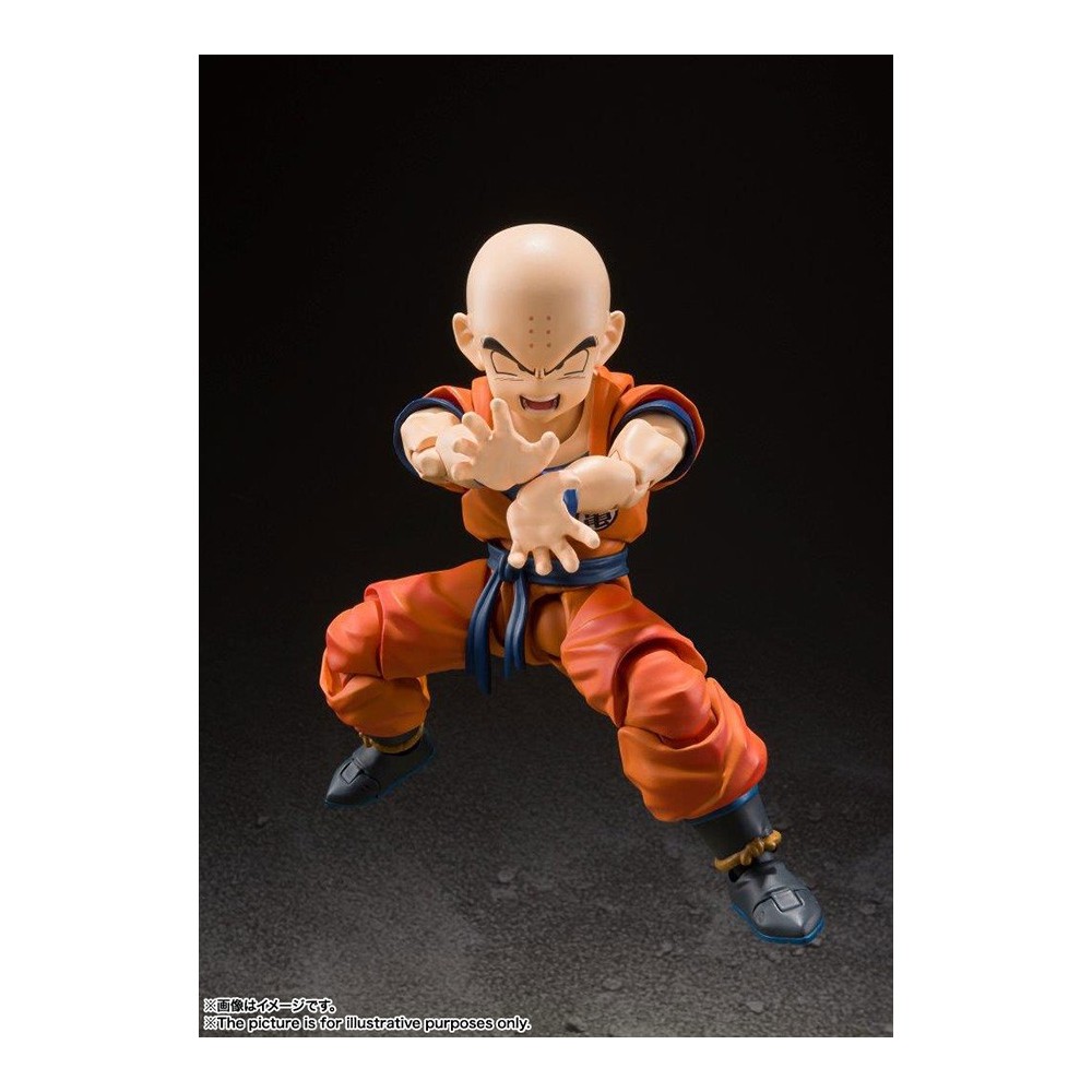 DRAGON BALL Z KRILLIN EARTH'S STRONGEST MAN S.H. FIGUARTS ACTION FIGURE BANDAI
