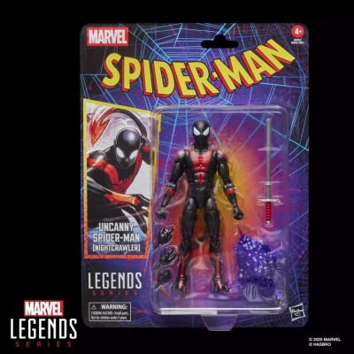 MARVEL LEGENDS RETRO UNCANNY SPIDER-MAN NIGHTCRAWLER ACTION FIGURE HASBRO