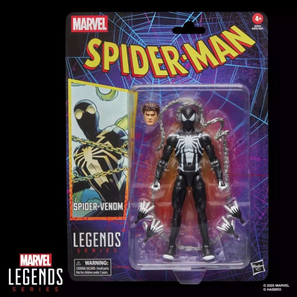 HASBRO MARVEL LEGENDS RETRO SERIES SPIDER-VENOM ACTION FIGURE