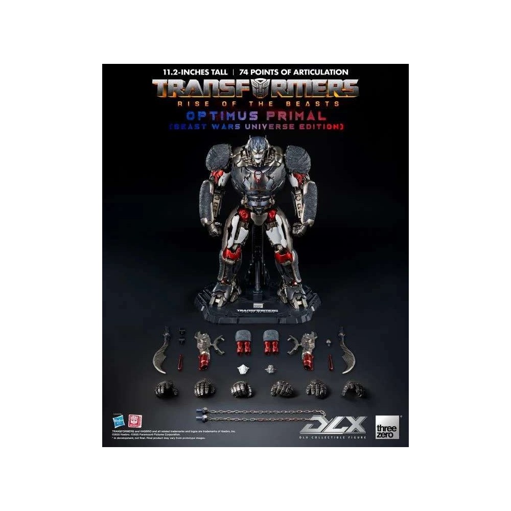 TRANSFORMERS RISE OF THE BEASTS DLX OPTIMUS PRIMAL ACTION FIGURE THREEZERO