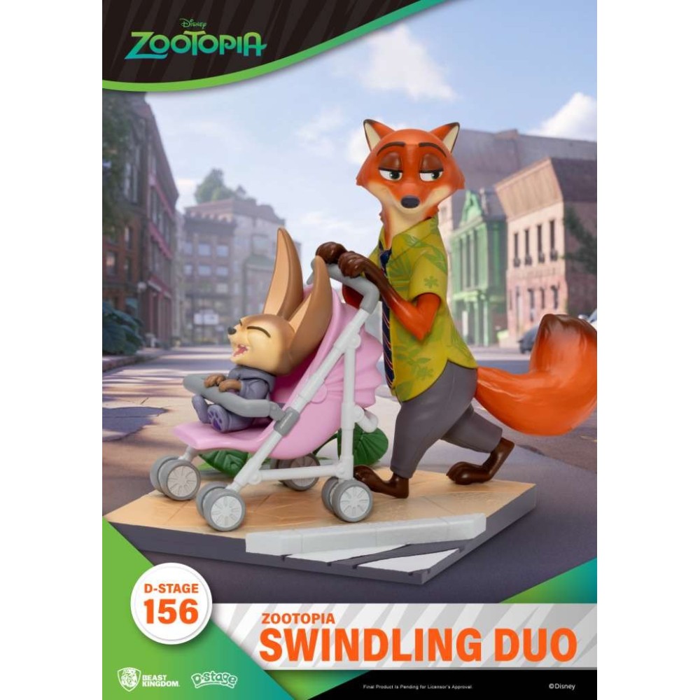 D-STAGE ZOOTOPIA SWINDLING DUO STATUA FIGURE DIORAMA BEAST KINGDOM