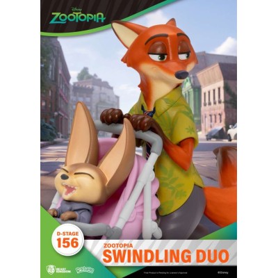 D-STAGE ZOOTOPIA SWINDLING DUO STATUA FIGURE DIORAMA BEAST KINGDOM