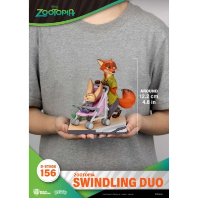 BEAST KINGDOM D-STAGE SERIES ZOOTOPIA SWINDLING DUO STATUE FIGURE DIORAMA
