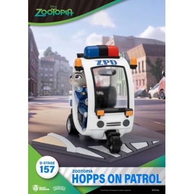 D-STAGE ZOOTOPIA HOPPS ON PATROL STATUA FIGURE DIORAMA BEAST KINGDOM