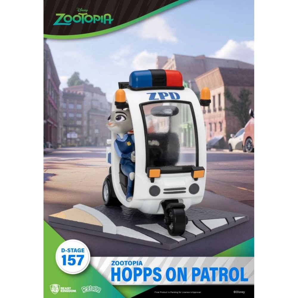 D-STAGE ZOOTOPIA HOPPS ON PATROL STATUA FIGURE DIORAMA BEAST KINGDOM
