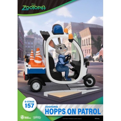 BEAST KINGDOM D-STAGE SERIES ZOOTOPIA HOPPS ON PATROL STATUE FIGURE DIORAMA