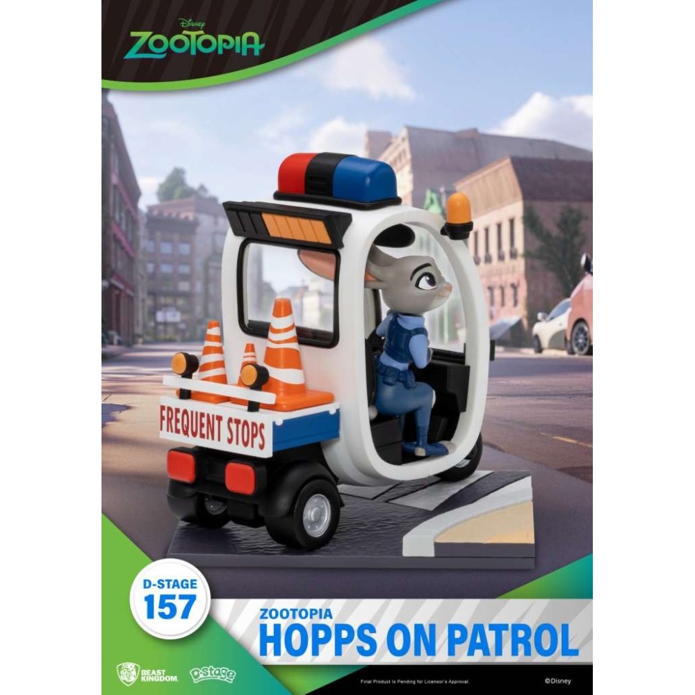 D-STAGE ZOOTOPIA HOPPS ON PATROL STATUA FIGURE DIORAMA BEAST KINGDOM