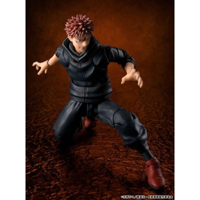 BANDAI JUJUTSU KAISEN YUJI ITADORI SUKUNA'S VESSEL S.H. FIGUARTS SERIES PVC ACTION FIGURE