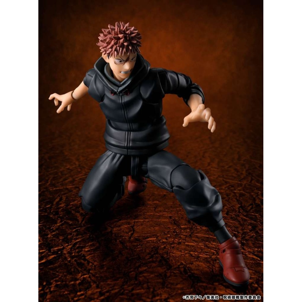 BANDAI JUJUTSU KAISEN YUJI ITADORI SUKUNA'S VESSEL S.H. FIGUARTS SERIES PVC ACTION FIGURE