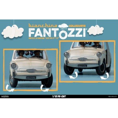 INFINITE STATUE FANTOZZI LA BIANCHINA SIETE TRE ST...ZI VERSION 1/18 SCALE DIE CAST FIGURE