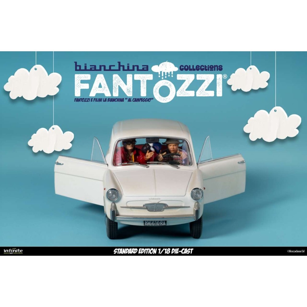 FANTOZZI E FILINI LA BIANCHINA AL CAMPEGGIO 1/18 DIE CAST FIGURE INFINITE STATUE