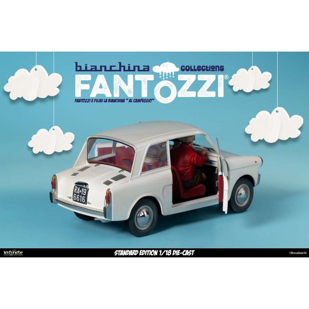 INFINITE STATUE FANTOZZI E FILINI LA BIANCHINA AL CAMPEGGIO VERSION 1/18 SCALE DIE CAST FIGURE
