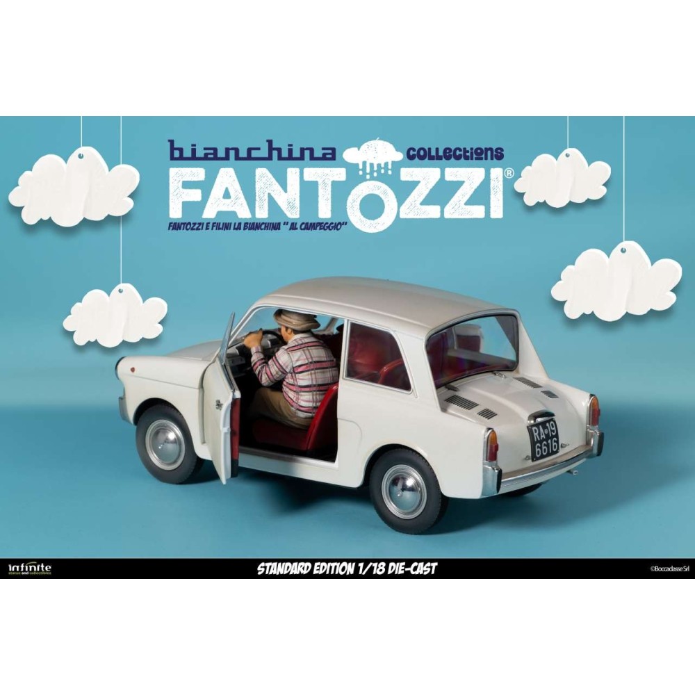 INFINITE STATUE FANTOZZI E FILINI LA BIANCHINA AL CAMPEGGIO VERSION 1/18 SCALE DIE CAST FIGURE
