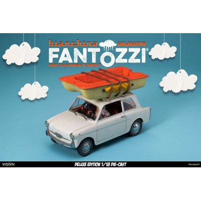 INFINITE STATUE FANTOZZI E FILINI LA BIANCHINA AL CAMPEGGIO DELUXE VERSION 1/18 SCALE DIE CAST FIGURE