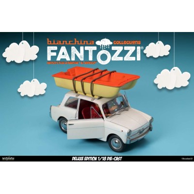 INFINITE STATUE FANTOZZI E FILINI LA BIANCHINA AL CAMPEGGIO DELUXE VERSION 1/18 SCALE DIE CAST FIGURE