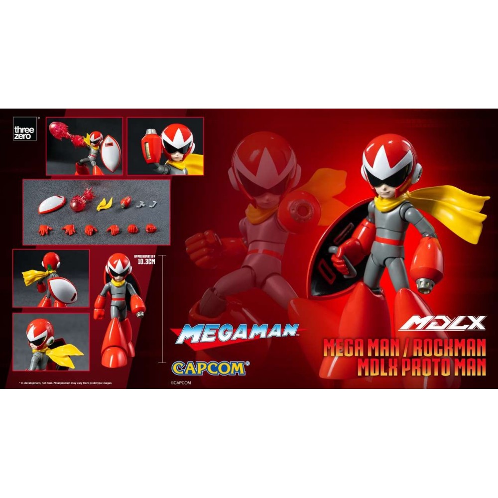 THREEZERO MEGAMAN ROCKMAN PROTO MAN MDLX SERIES ACTION FIGURE