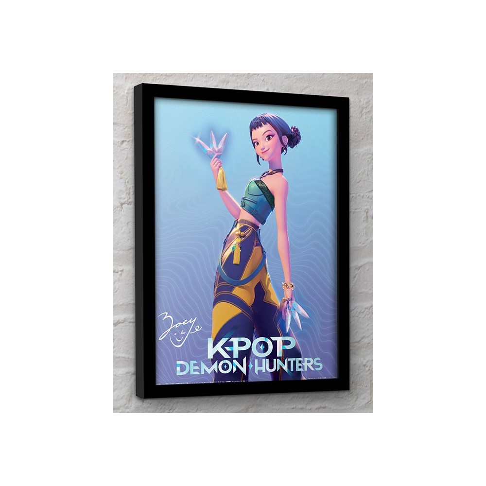 KPOP DEMON HUNTERS ZOEY QUADRO COLLECTOR PRINT 30X40CM PYRAMID INTERNATIONAL