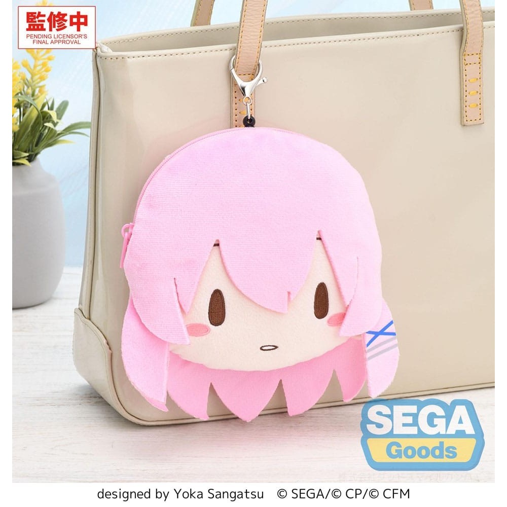 SEGA GOODS HATSUNE MIKU COLORFUL STAGE! MEGURINE LUKA SCHOOL SEKAI PLUSH 15CM KEYCHAIN