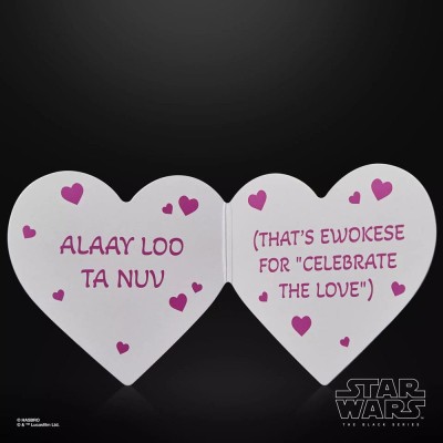 STAR WARS THE BLACK SERIES EWOK VALENTINE'S DAY EDITION ACTION FIGURE HASBRO