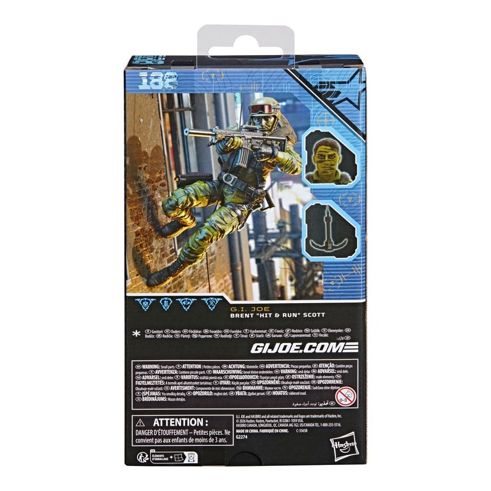 G.I. JOE CLASSIFIED SERIES BRENT HIT AND RUN SCOTT ACTION FIGURE HASBRO