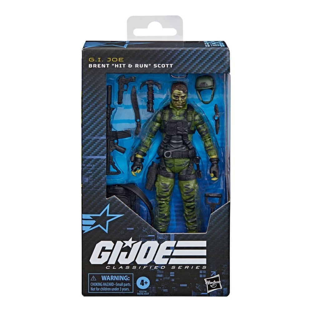 G.I. JOE CLASSIFIED SERIES BRENT HIT AND RUN SCOTT ACTION FIGURE HASBRO