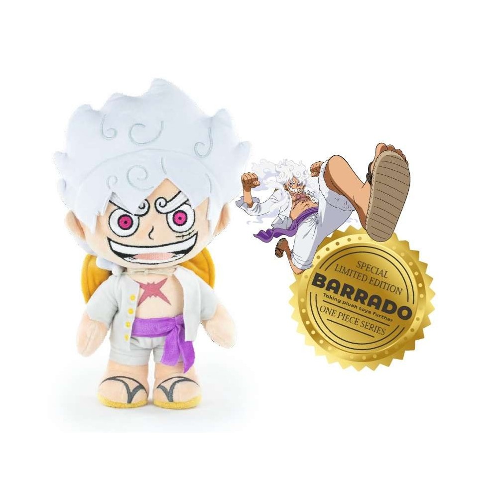 BARRADO ONE PIECE MONKEY D. LUFFY GEAR 5 SPECIAL EDITION LIMITED 28CM PELUCHE PLUSH FIGURE