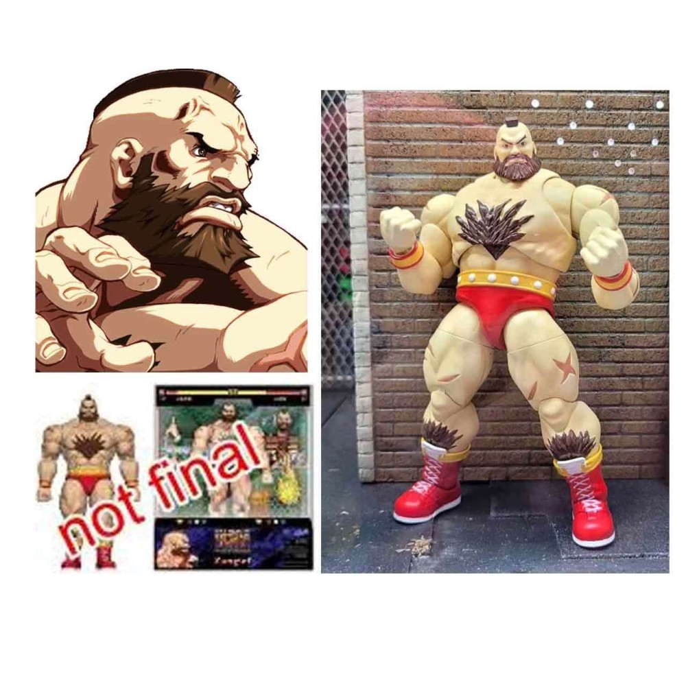 JADA TOYS ULTRA STREET FIGHTER II ZANGIEF DELUXE 1:12 SCALE ACTION FIGURE