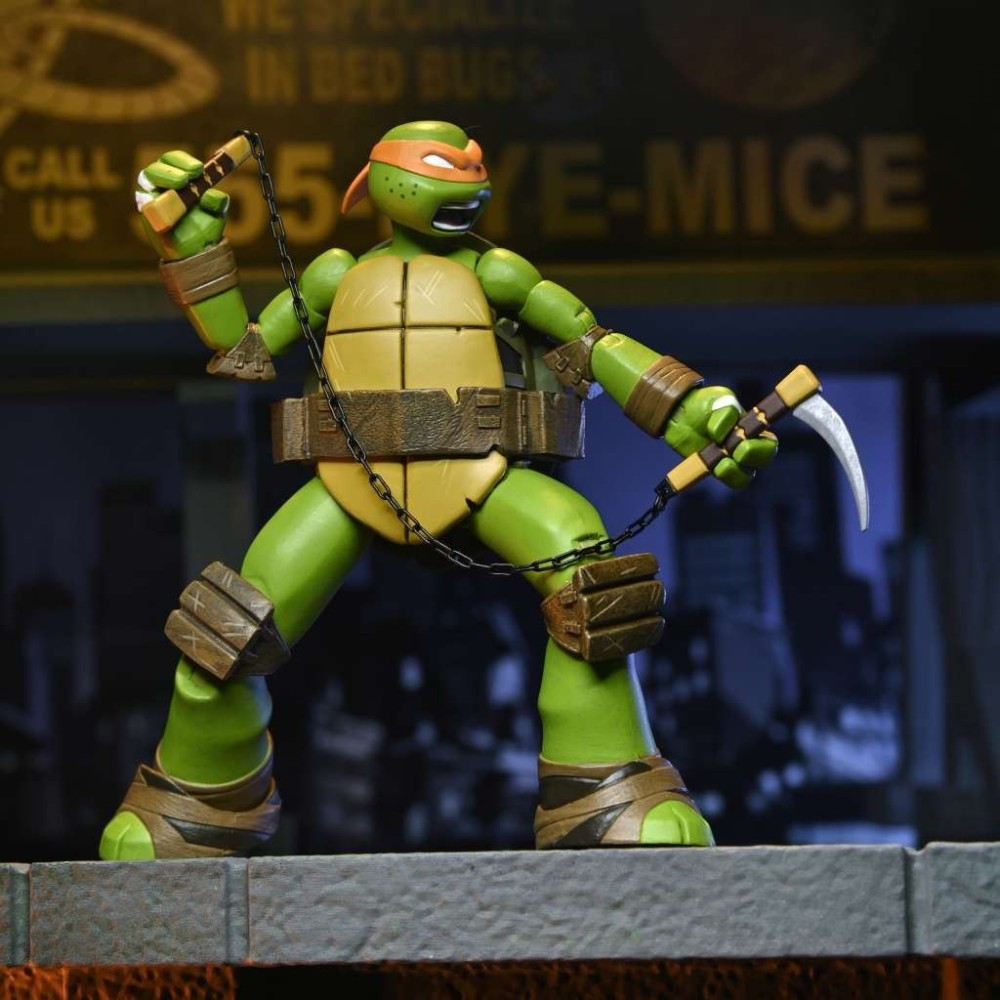 TEENAGE MUTANT NINJA TURTLES 2012 MICHELANGELO ACTION FIGURE NECA