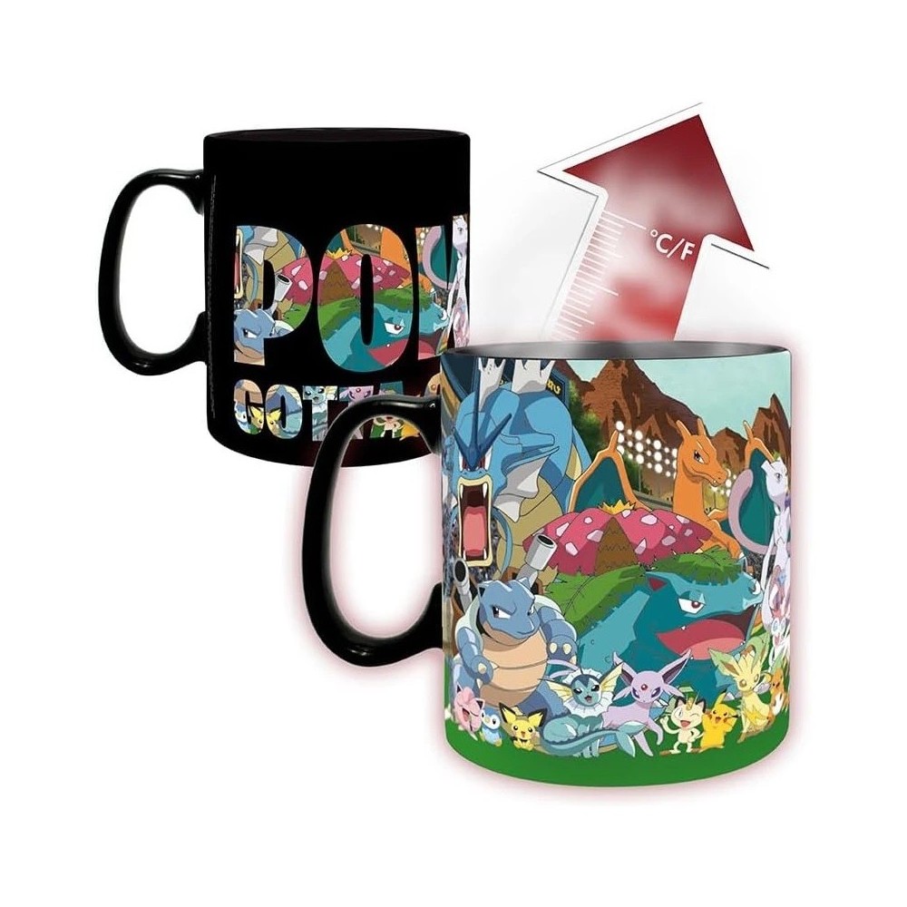 POKEMON GOTTA CATCH EM ALL TAZZA CAMBIACOLORE ABYSTYLE