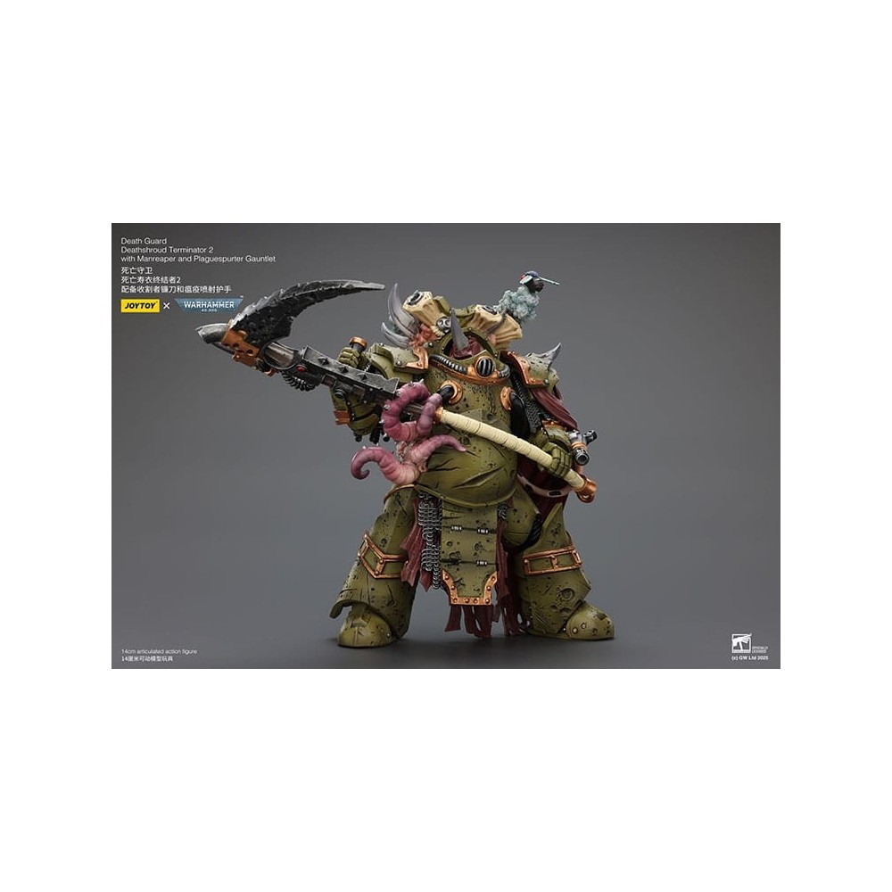 WARHAMMER 40K DEATH GUARD DEATHSHROUD TERMINATOR 2 ACTION FIGURE JOY TOY (CN)