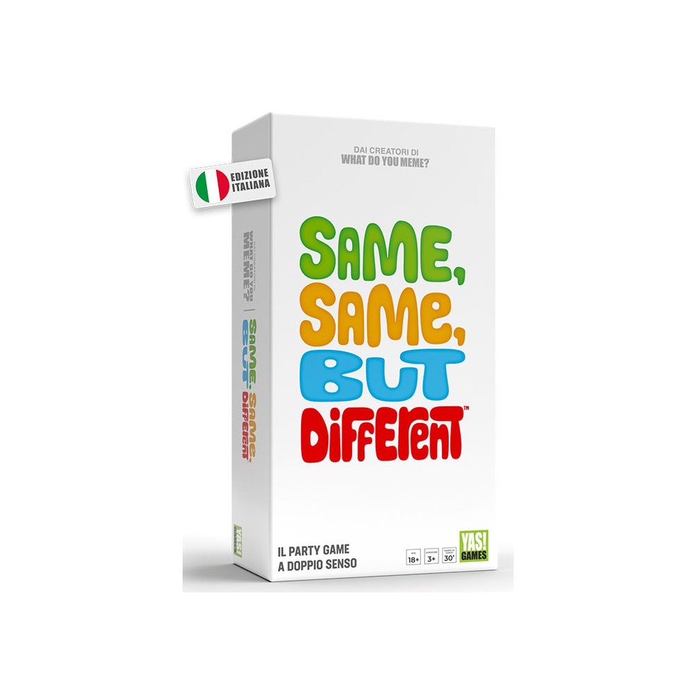 SAME SAME BUT DIFFERENT GIOCO DA TAVOLO ITALIANO YAS! GAMES