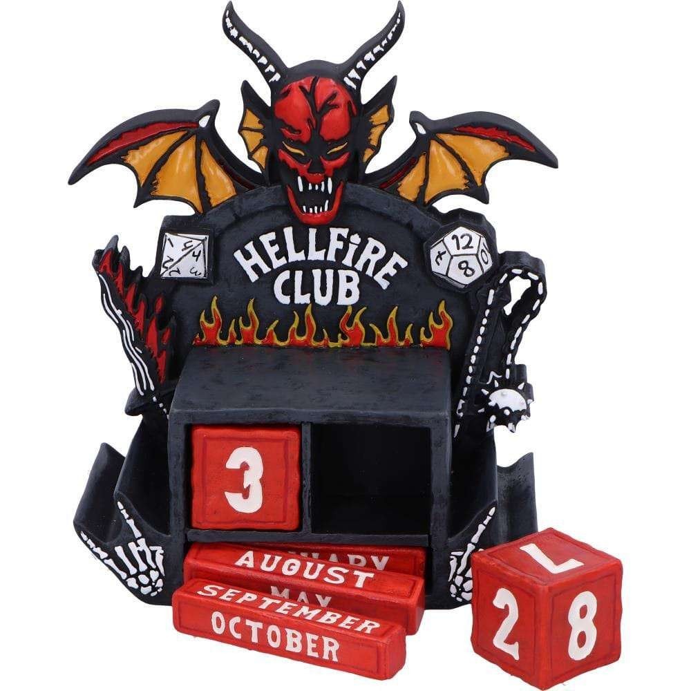 NEMESIS NOW STRANGER THINGS HELLFIRE CLUB PERPETUAL CALENDAR