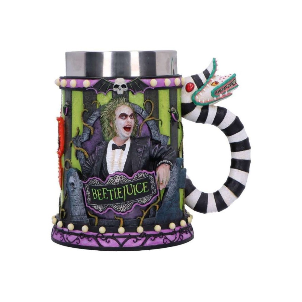 NEMESIS NOW BEETLEJUICE RESIN TANKARD