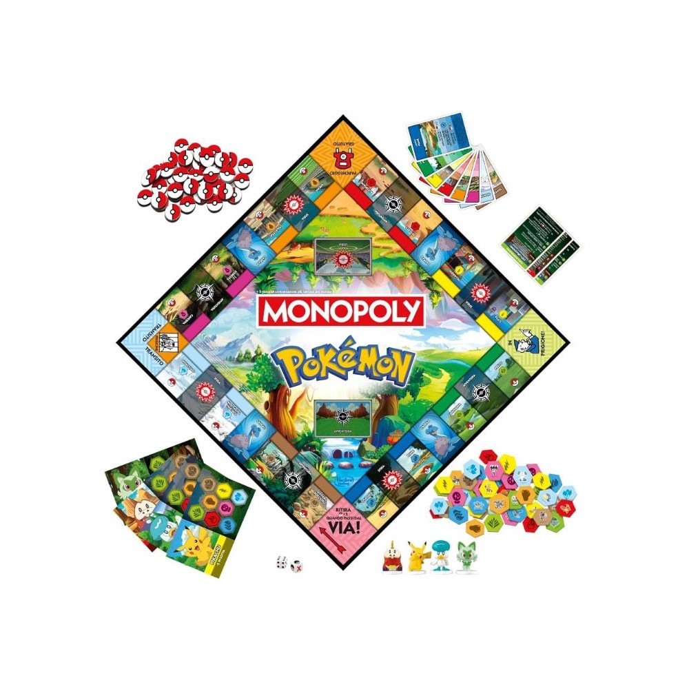 HASBRO MONOPOLY POKEMON ITALIAN EDITION