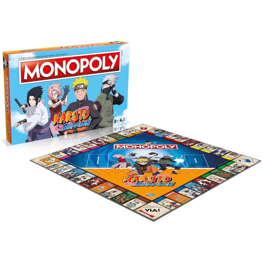 WINNING MOVES MONOPOLY NARUTO SHIPPUDEN ITALIAN EDITION