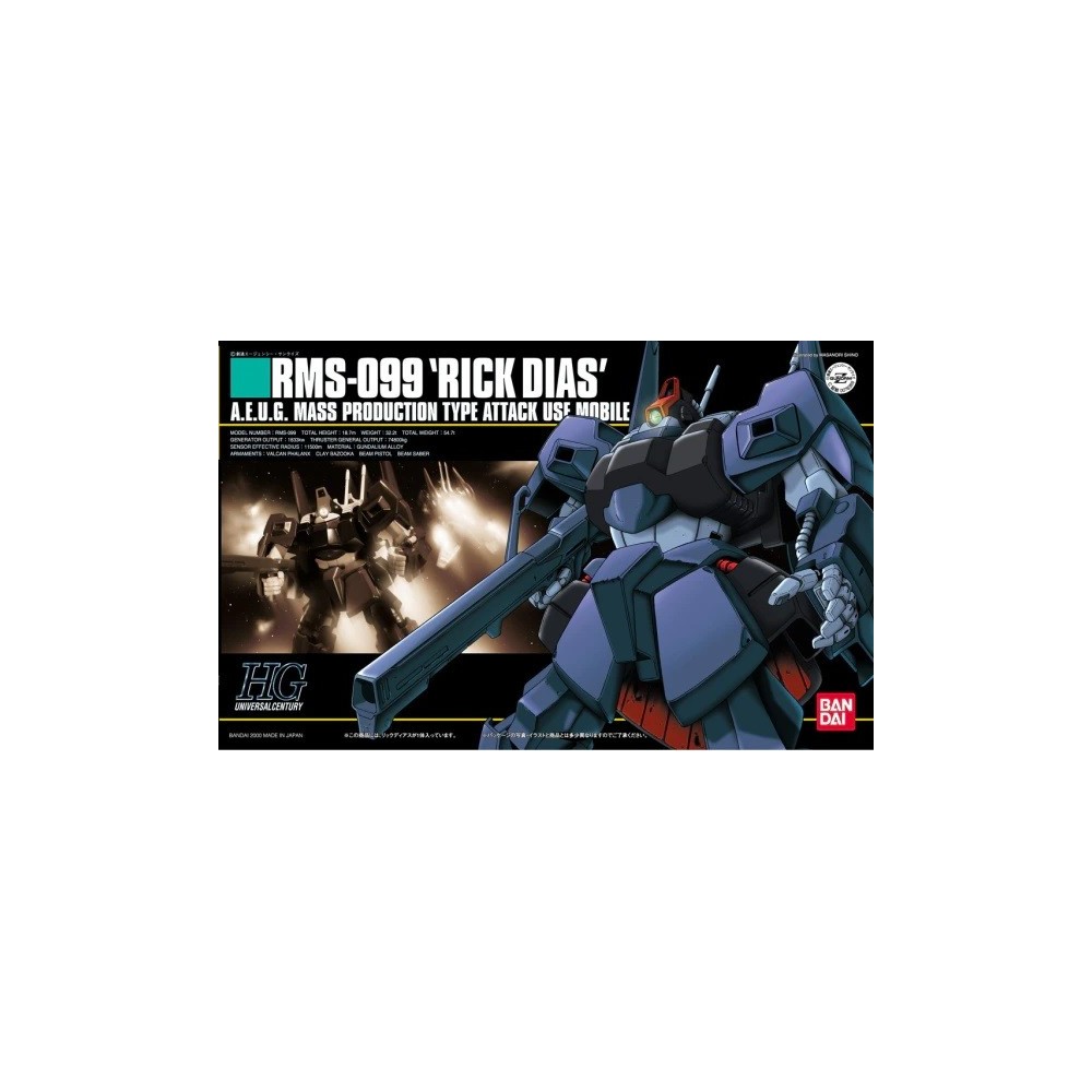 BANDAI HIGH GRADE HGUC GUNDAM RICK DIAS 1/144 MODEL KIT