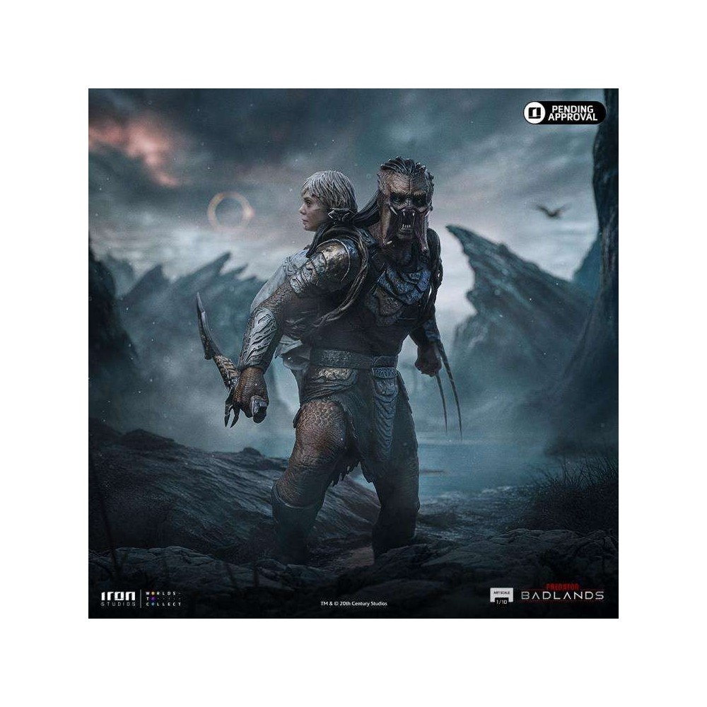 IRON STUDIOS PREDATOR BADLANDS DECK AND THIA ART SCALE 1/10 STATUA FIGURE