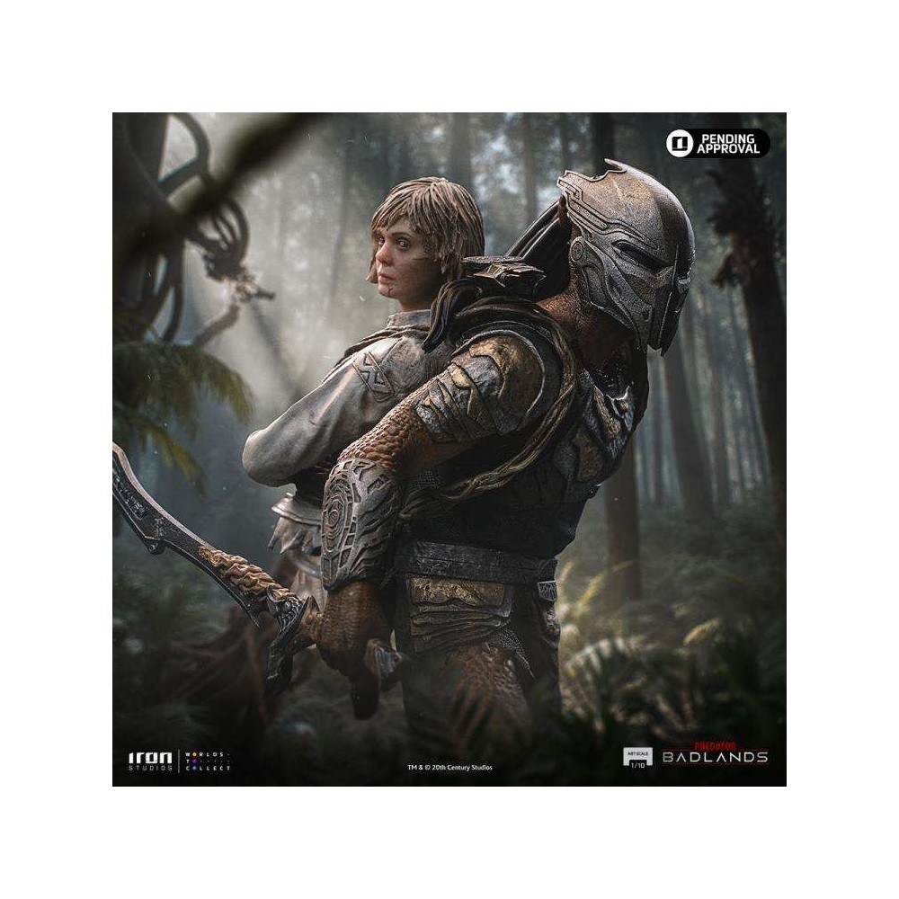 IRON STUDIOS PREDATOR BADLANDS DECK AND THIA ART SCALE 1/10 STATUA FIGURE
