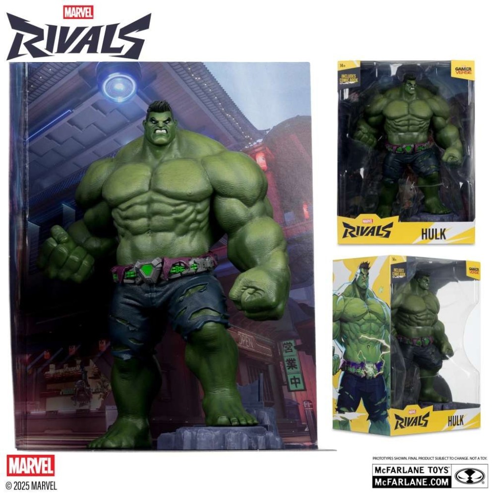 MC FARLANE MARVEL RIVALS COLLECTION PVC HULK 1/6 STATUA FIGURE