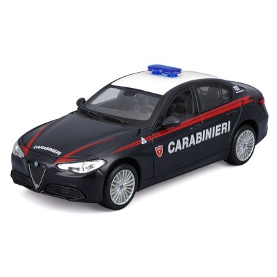 BBURAGO ALFA ROMEO GIULIA CARABINIERI DIE CAST METAL 1/24 MODEL KIT MODEL REPLICA